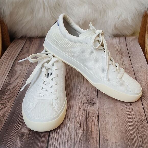 Rothy's The Lace-up Bright white knit sneakers sz 7 - Picture 14 of 14